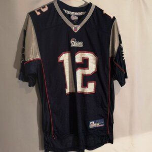 Reebok NFL Equipment NE Patriots Girls/Boys Size Large Jersey/T-shirt